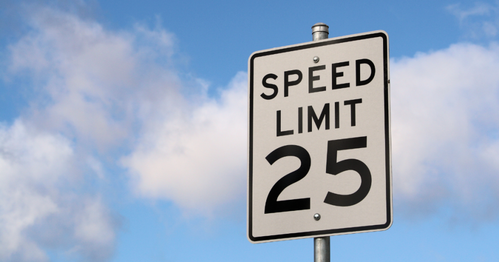 Speed Limit sign 25 mph